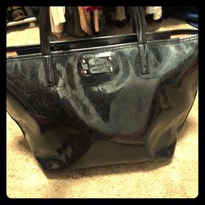 Kate Spade Black Patent Leather Tote